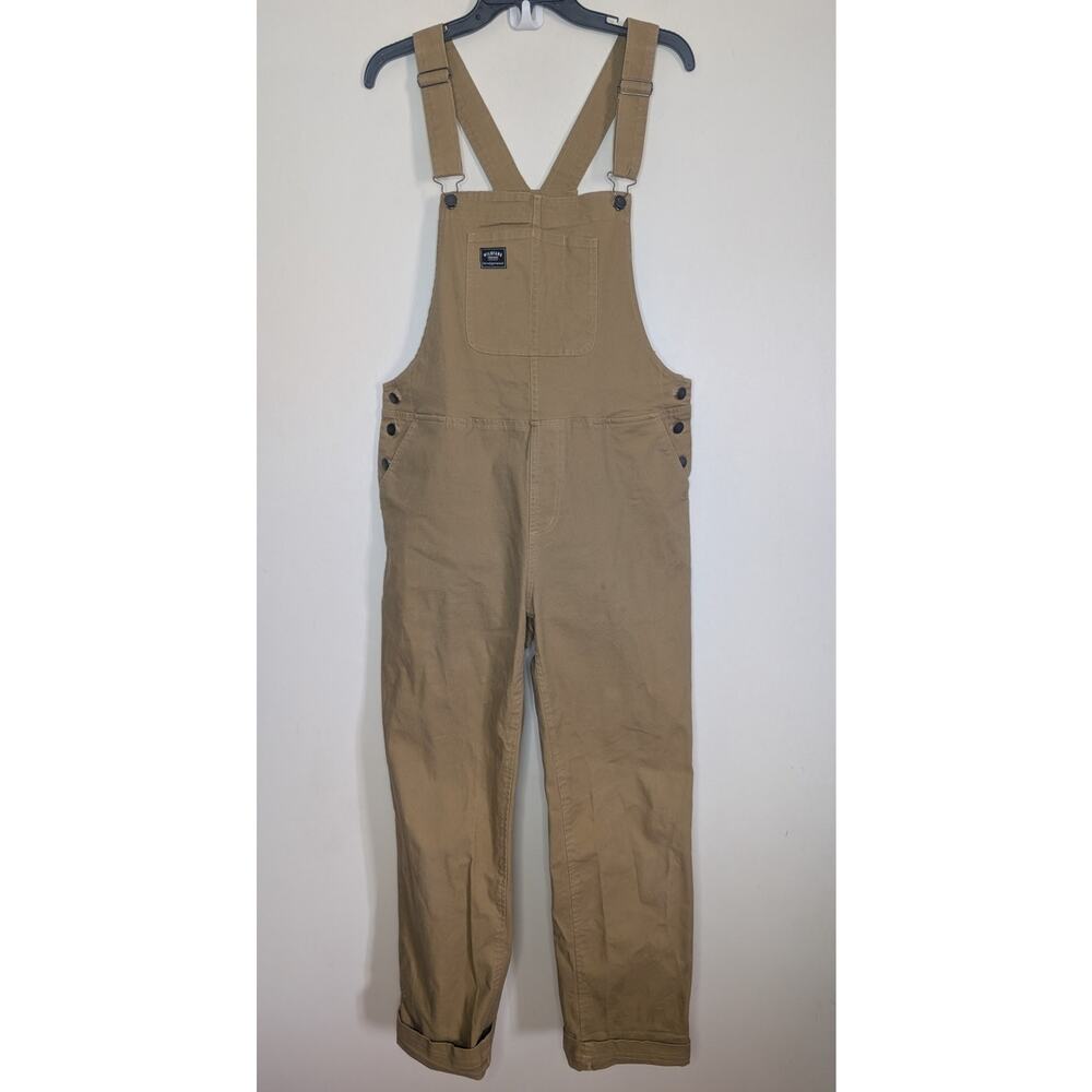 Wildfang The Essential Workwear Utility Overall in Walnut Khaki, Size Medium